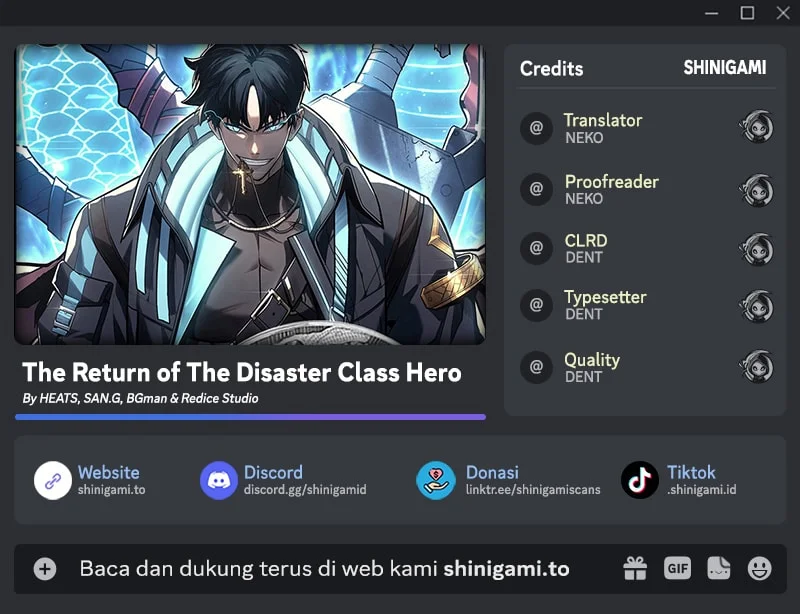 Komik A Disaster-Class Hero Has Returned Chapter 159 Fix gambar 1